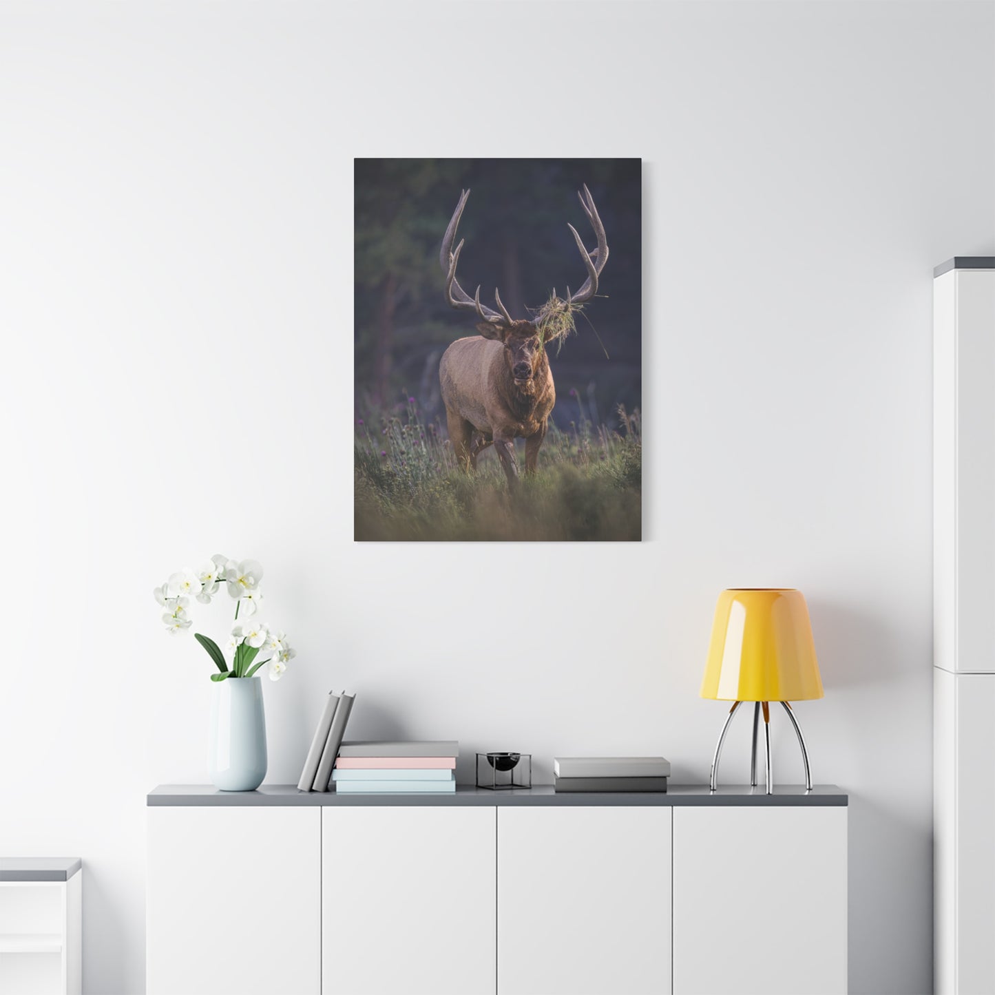 DECKED OUT BULL ELK STRETCHED CANVAS PRINT