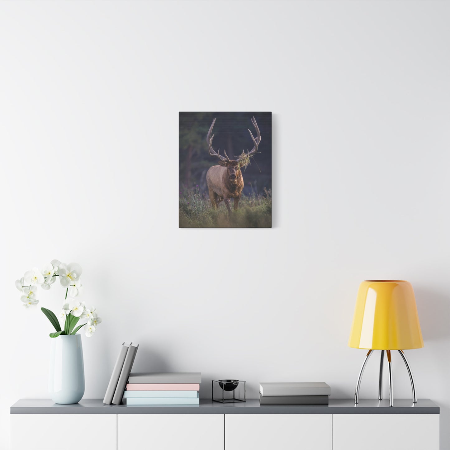 DECKED OUT BULL ELK STRETCHED CANVAS PRINT