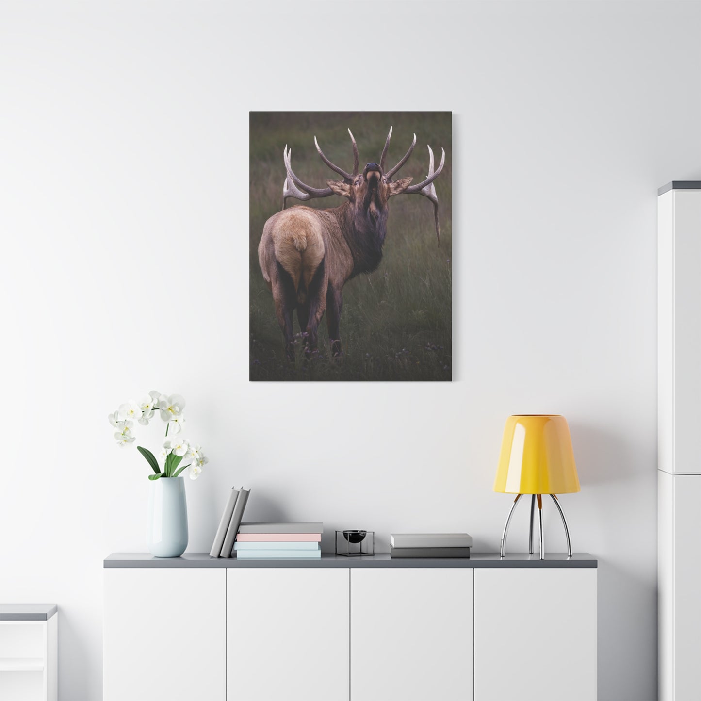 BEYOND BULL ELK STRETCHED CANVAS PRINT