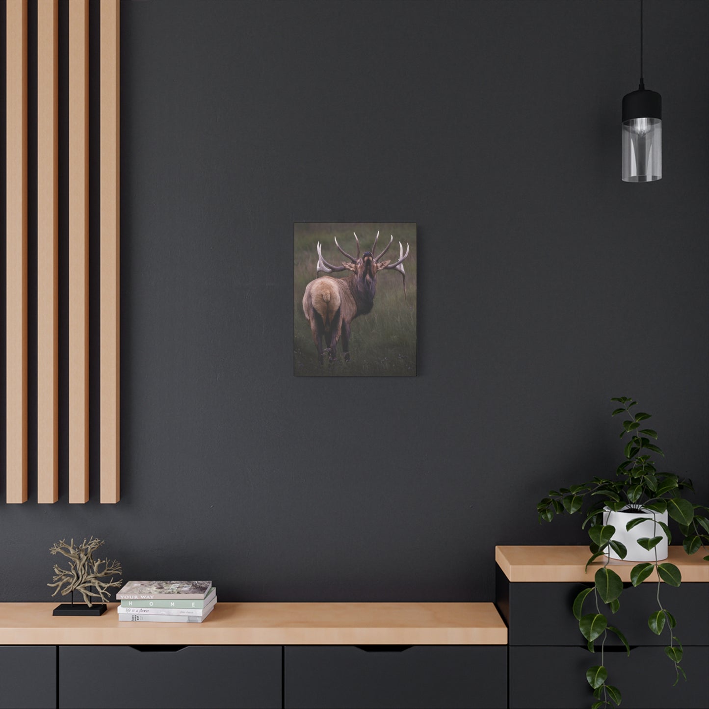 BEYOND BULL ELK STRETCHED CANVAS PRINT
