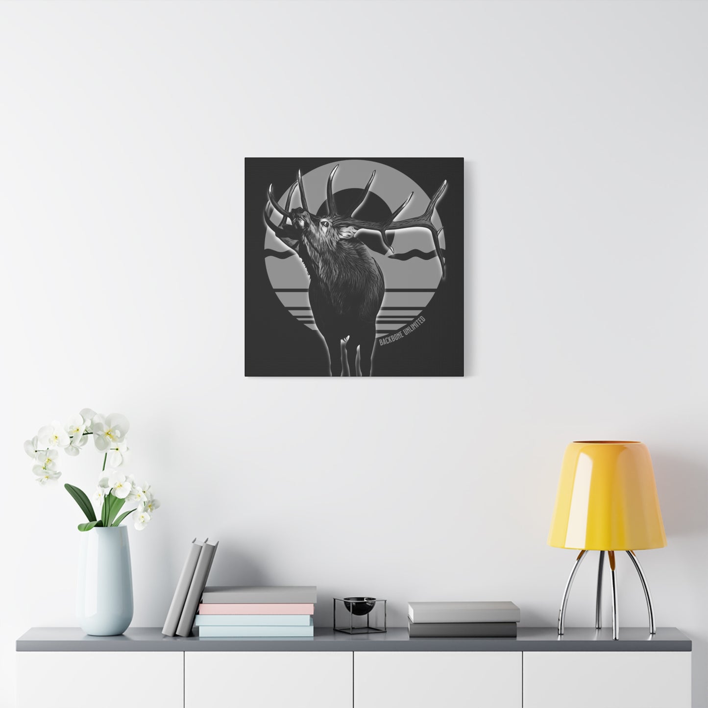 WILD SIDE BULL ELK STRETCHED CANVAS PRINT