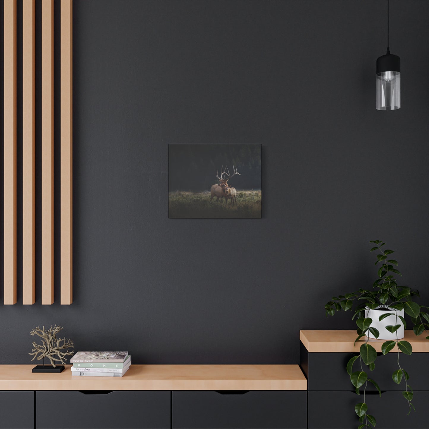 GENERATIONS BULL ELK STRETCHED CANVAS PRINT