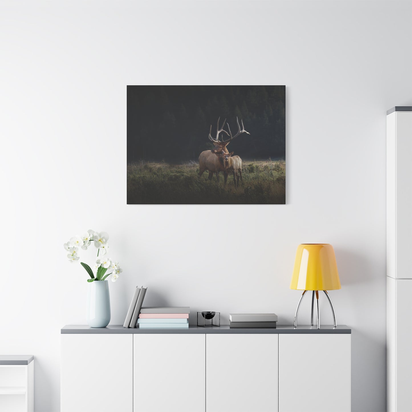 GENERATIONS BULL ELK STRETCHED CANVAS PRINT