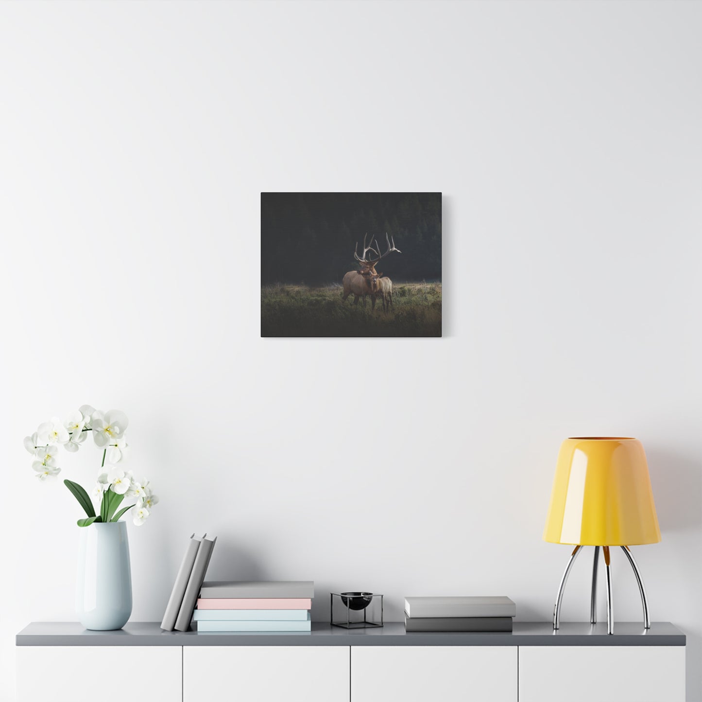 GENERATIONS BULL ELK STRETCHED CANVAS PRINT