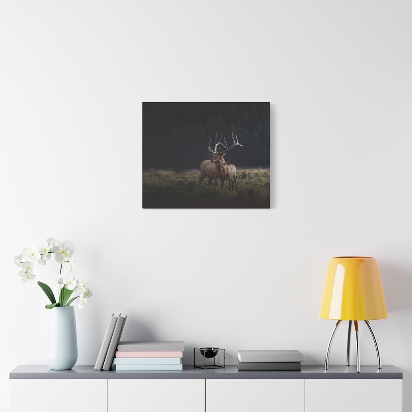 GENERATIONS BULL ELK STRETCHED CANVAS PRINT
