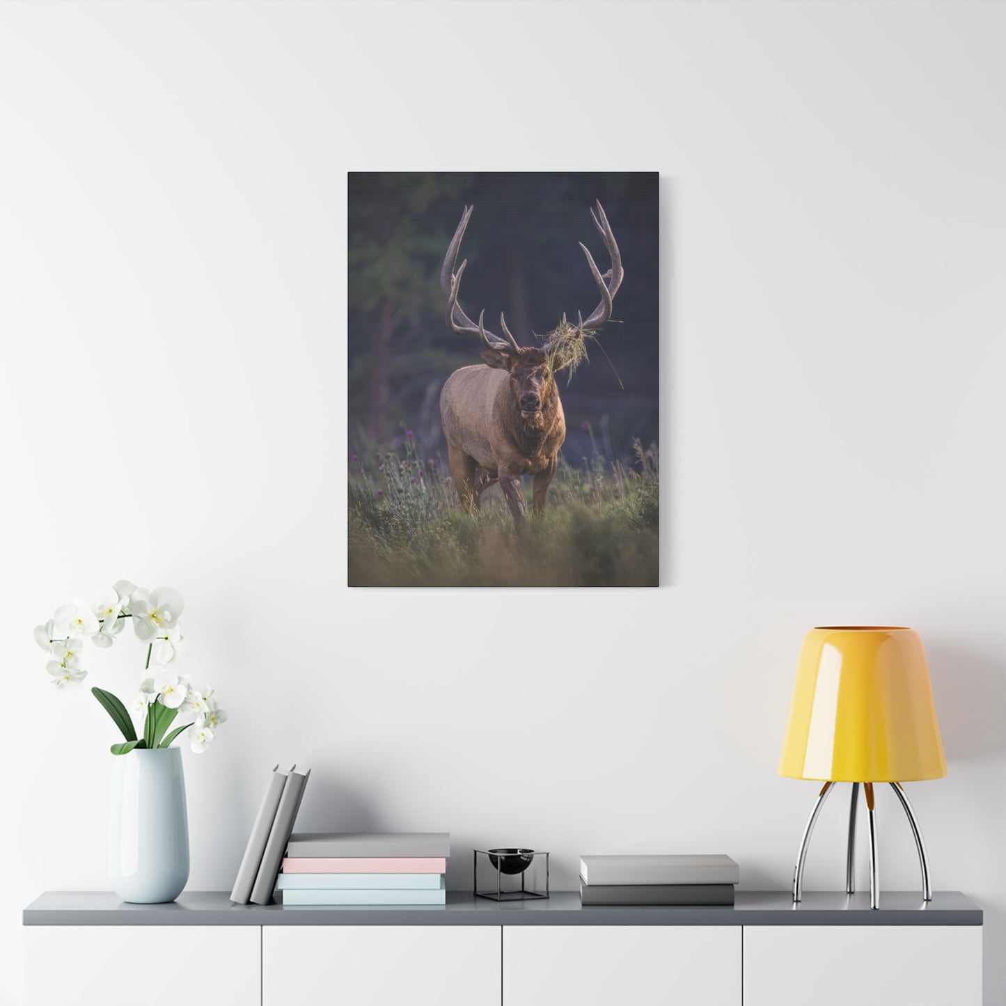 DECKED OUT BULL ELK STRETCHED CANVAS PRINT