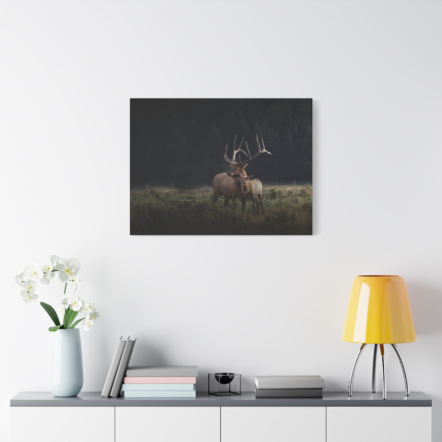GENERATIONS BULL ELK STRETCHED CANVAS PRINT