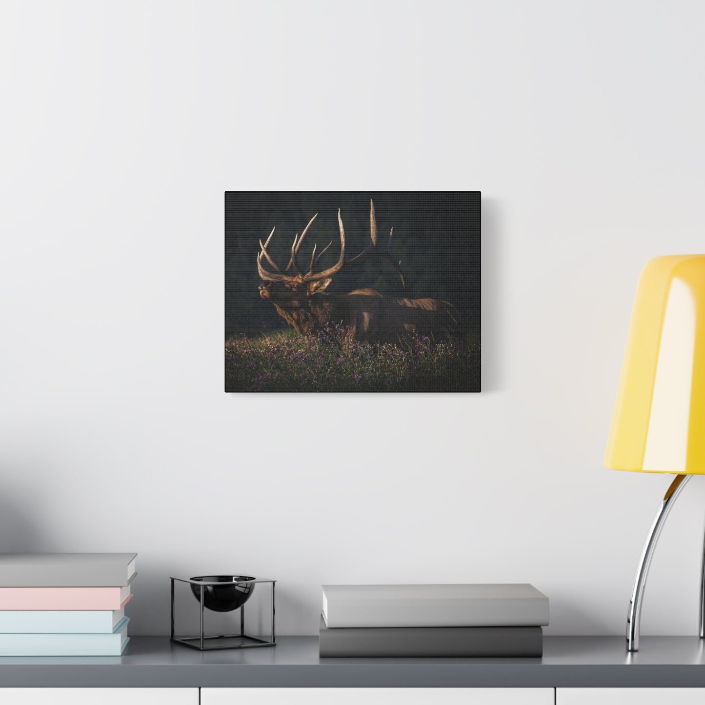 FIRST LIGHT MONARCH BULL ELK STRETCHED CANVAS PRINT