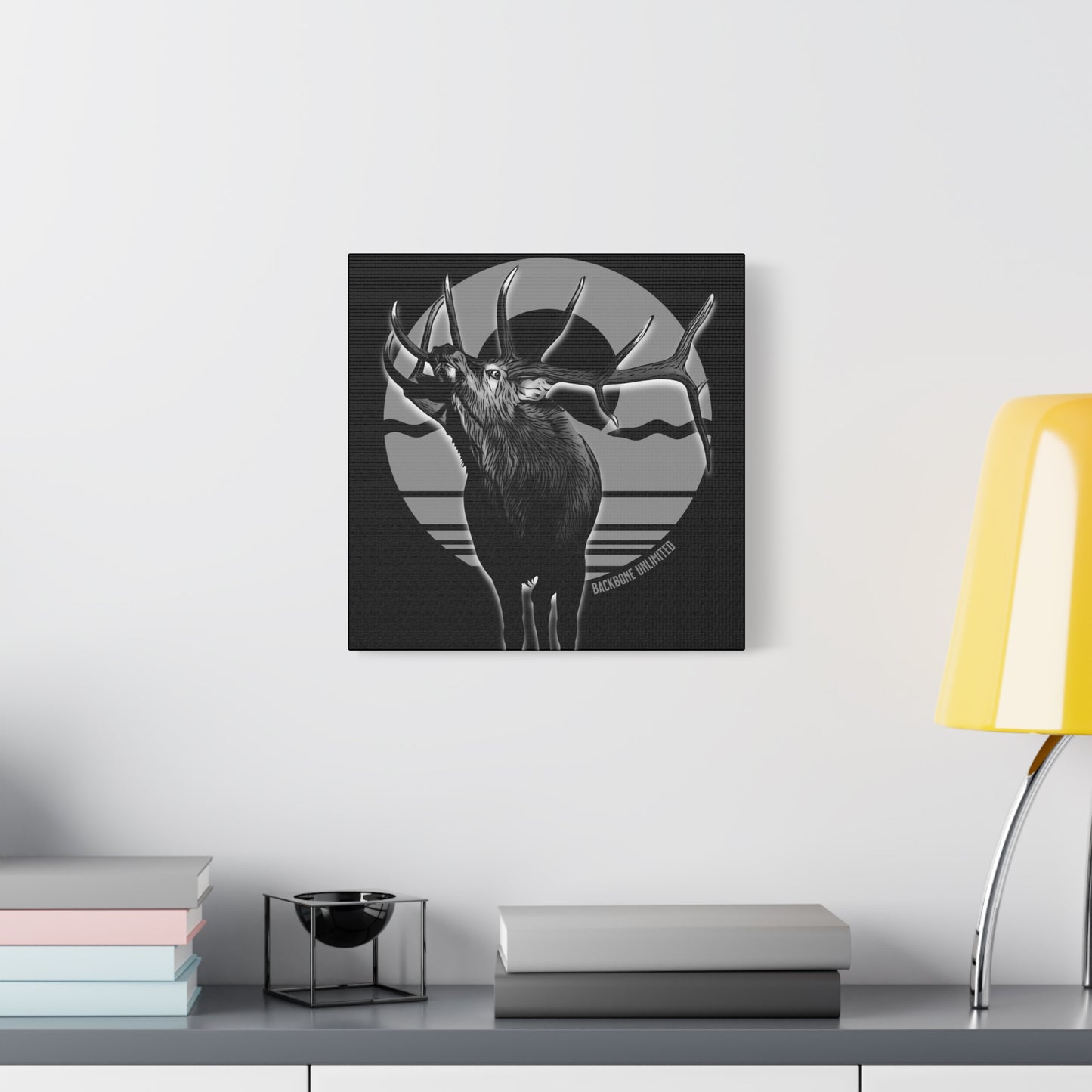 WILD SIDE BULL ELK STRETCHED CANVAS PRINT
