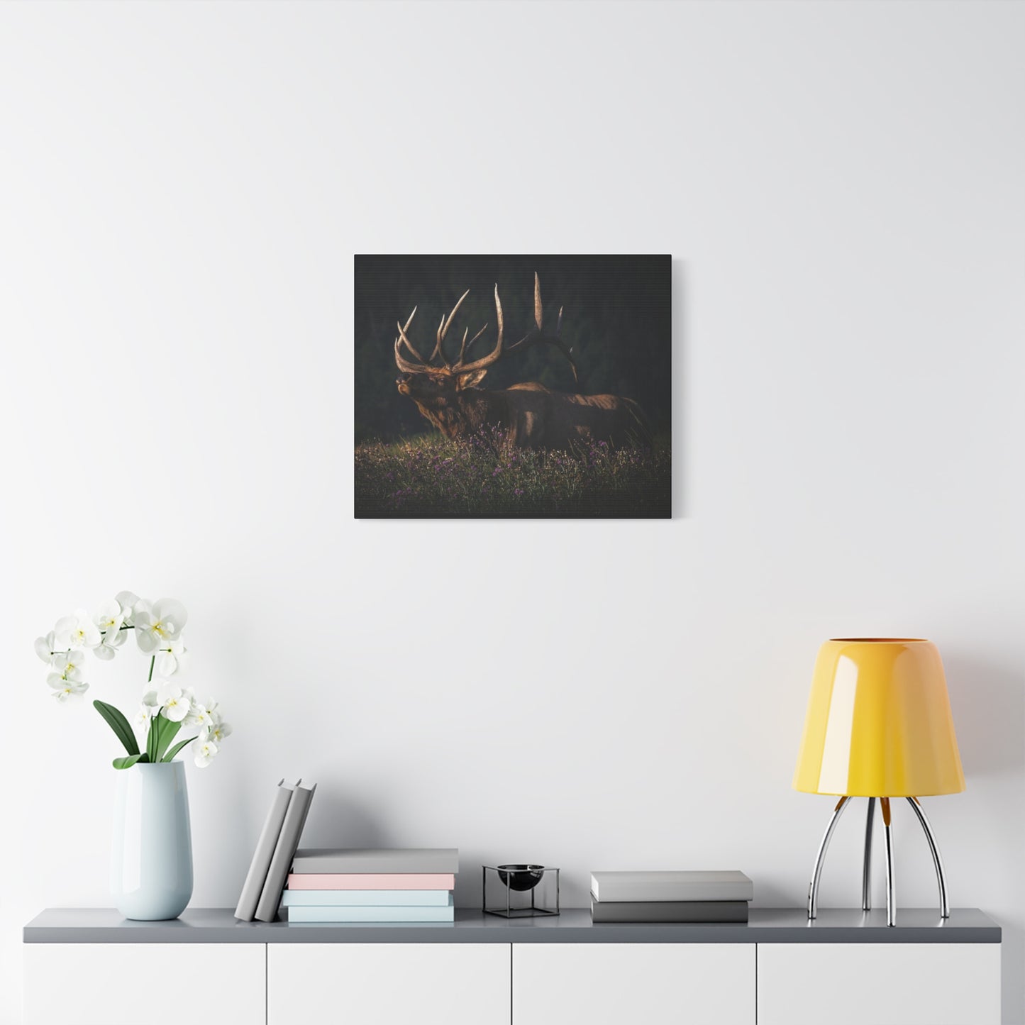 FIRST LIGHT MONARCH BULL ELK STRETCHED CANVAS PRINT