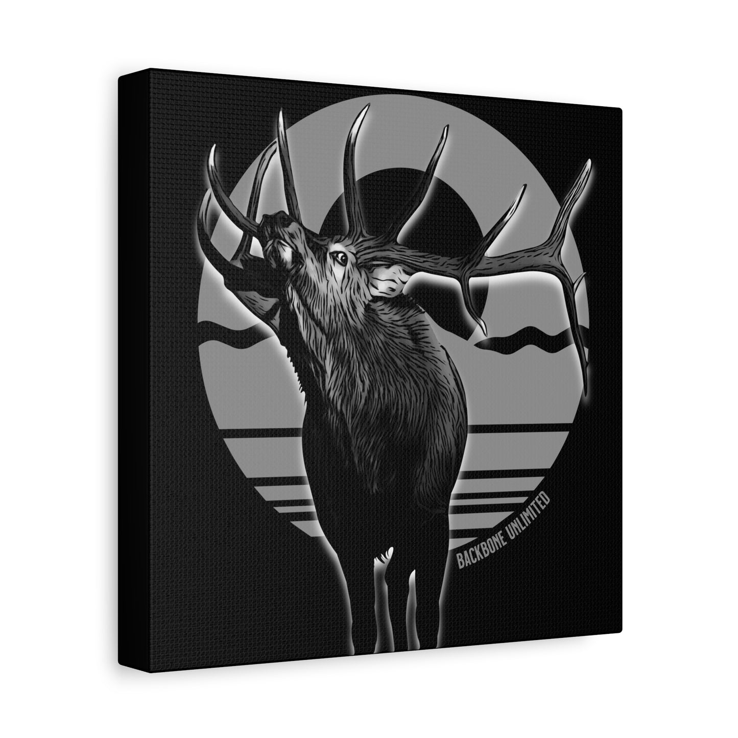 WILD SIDE BULL ELK STRETCHED CANVAS PRINT