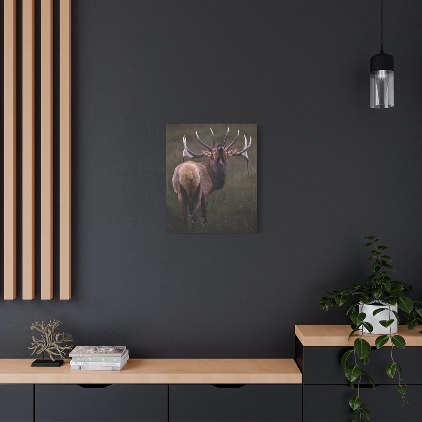 BEYOND BULL ELK STRETCHED CANVAS PRINT