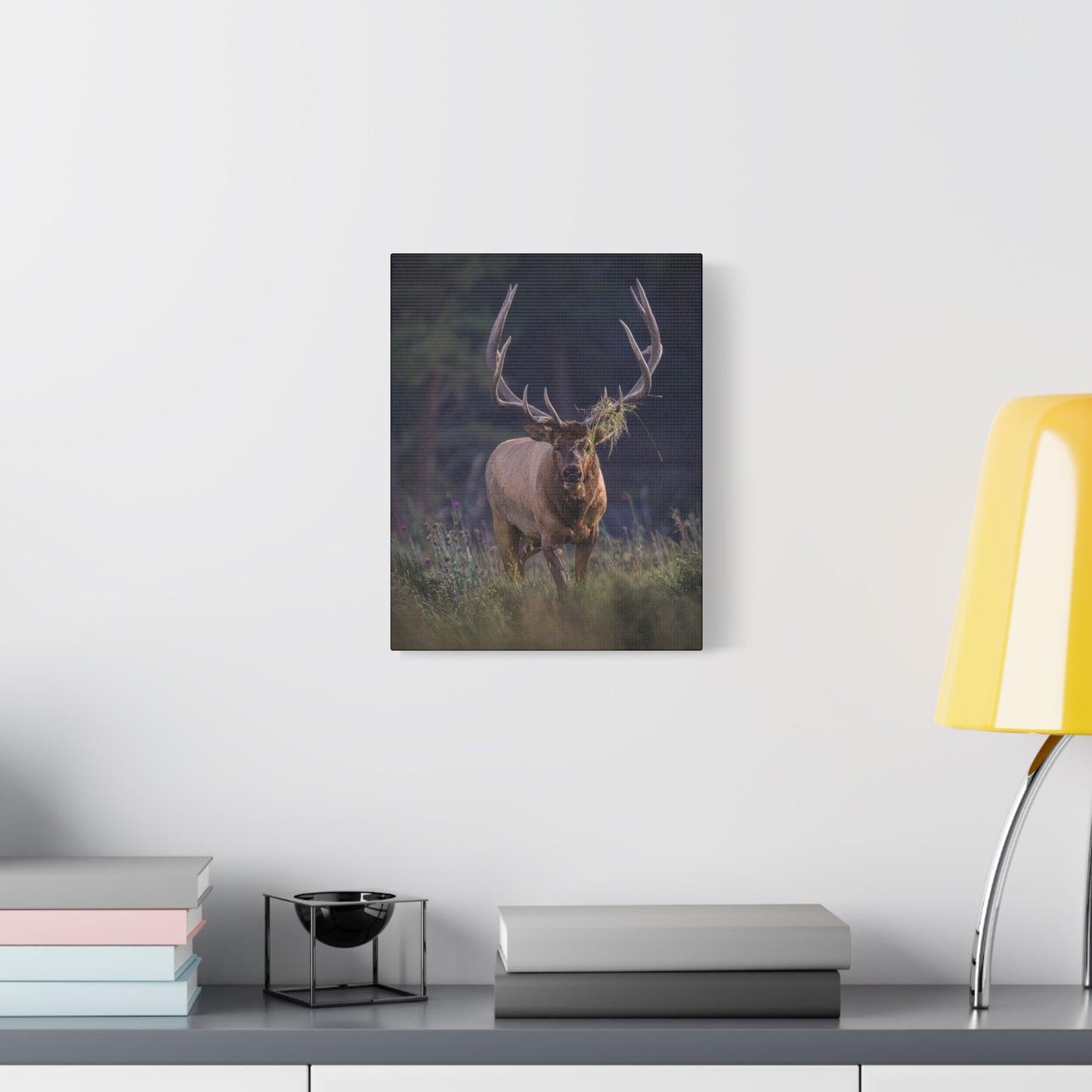DECKED OUT BULL ELK STRETCHED CANVAS PRINT
