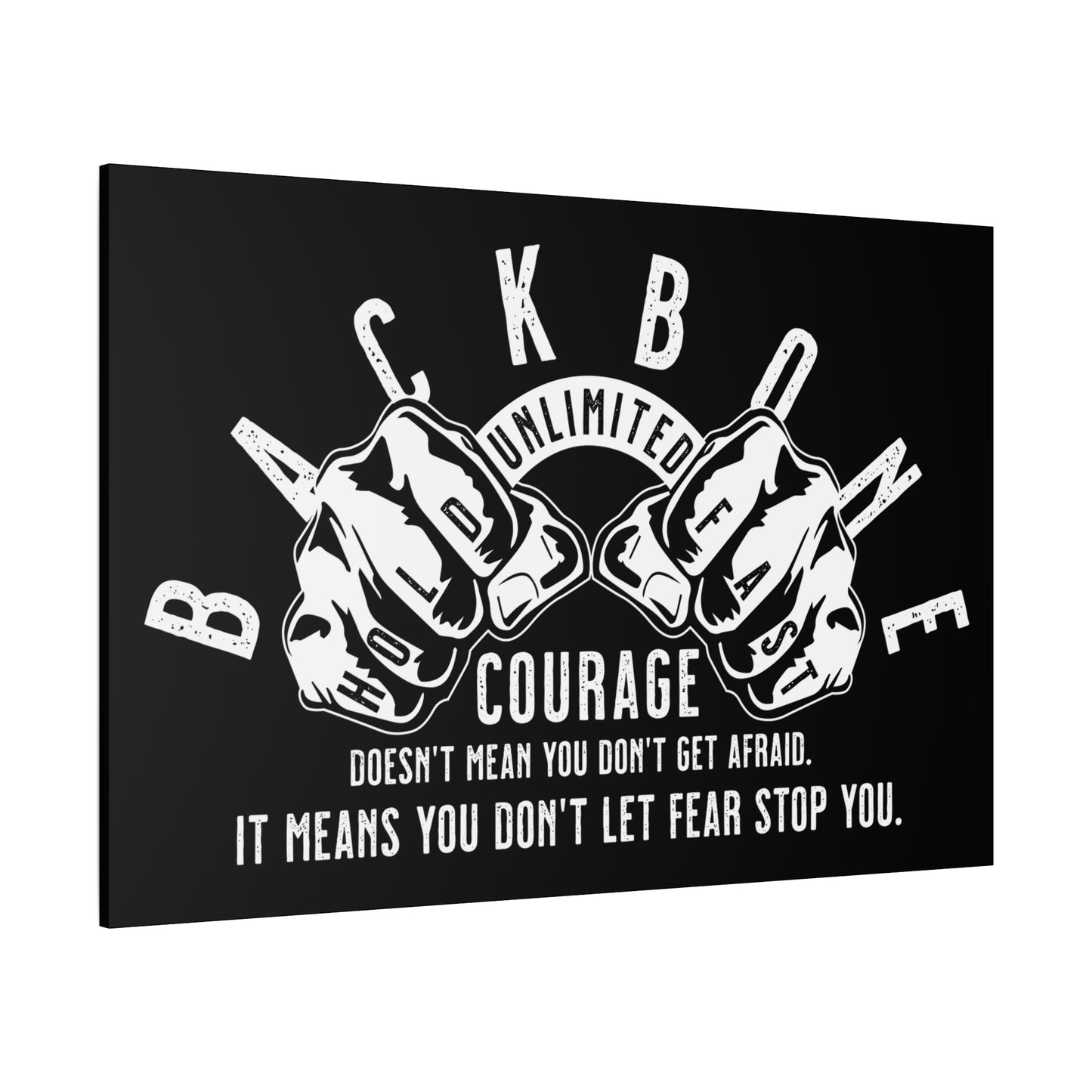 COURAGE STRETCHED CANVAS PRINT