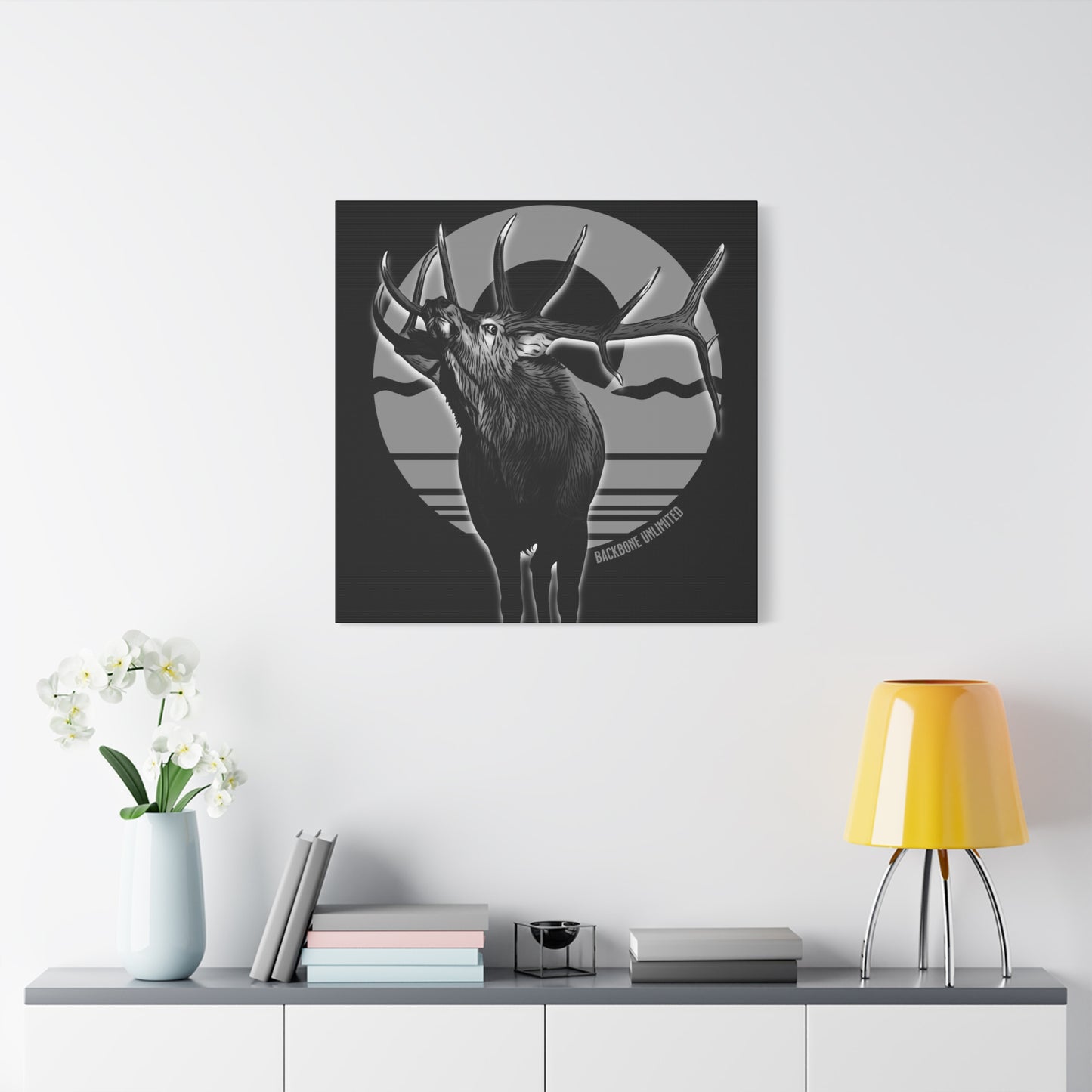WILD SIDE BULL ELK STRETCHED CANVAS PRINT