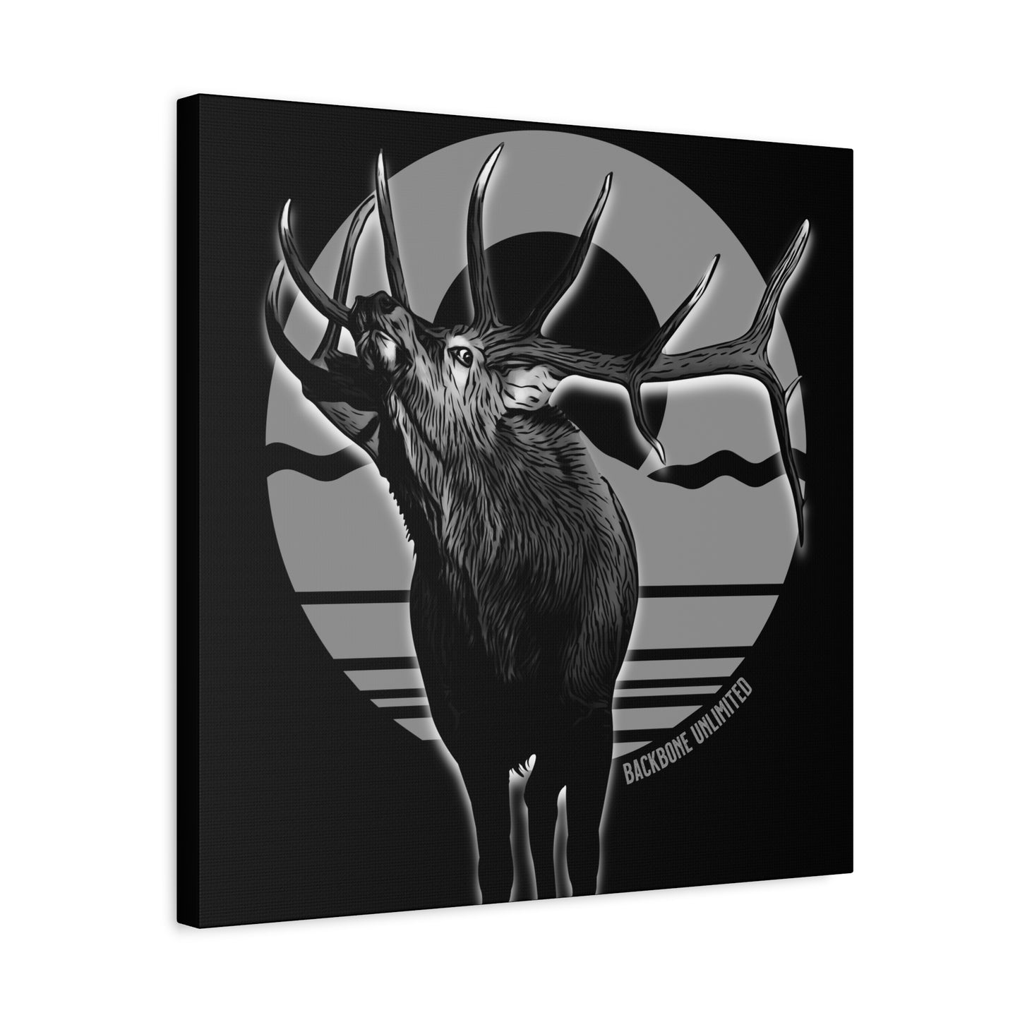 WILD SIDE BULL ELK STRETCHED CANVAS PRINT