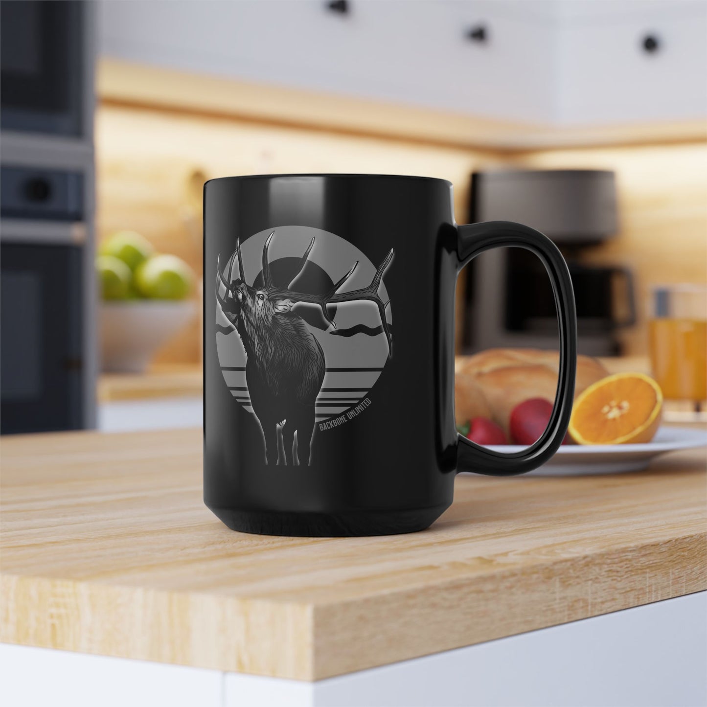 WILD SIDE BULL ELK CERAMIC MUG