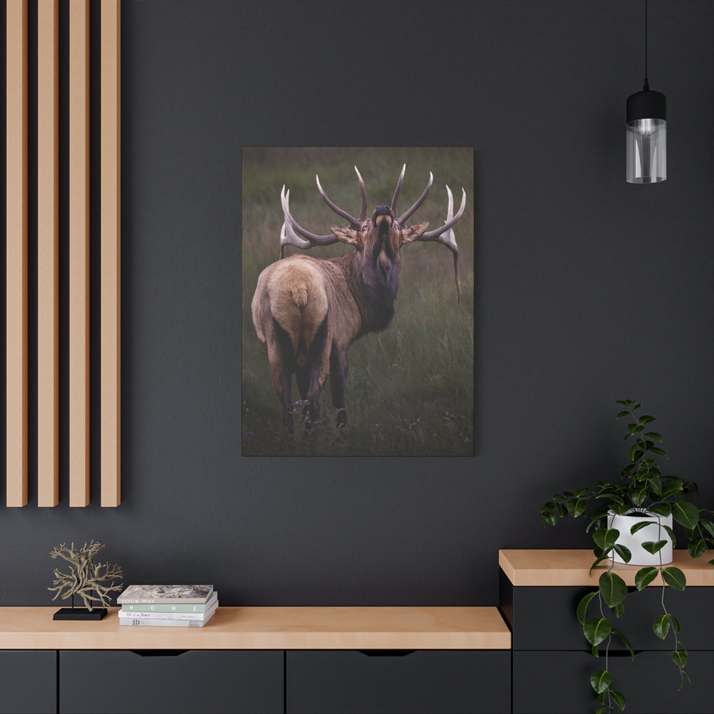 BEYOND BULL ELK STRETCHED CANVAS PRINT