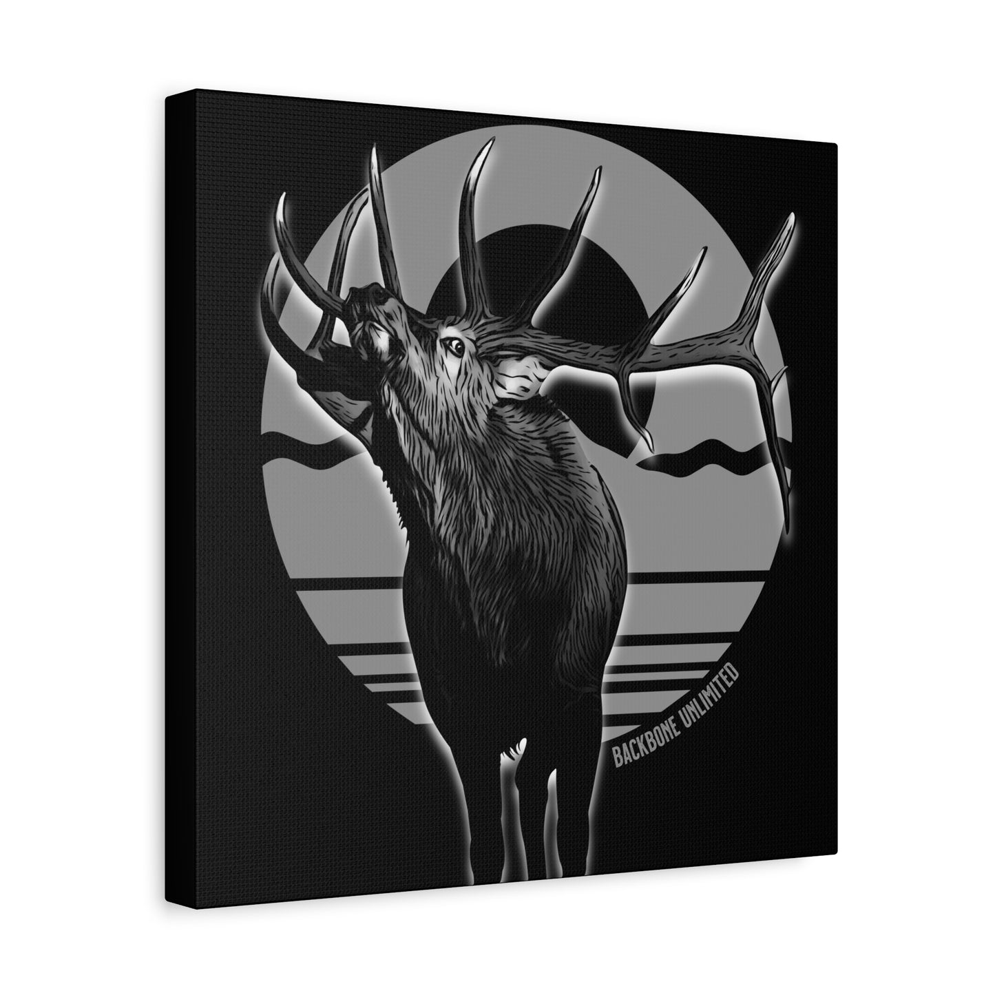 WILD SIDE BULL ELK STRETCHED CANVAS PRINT