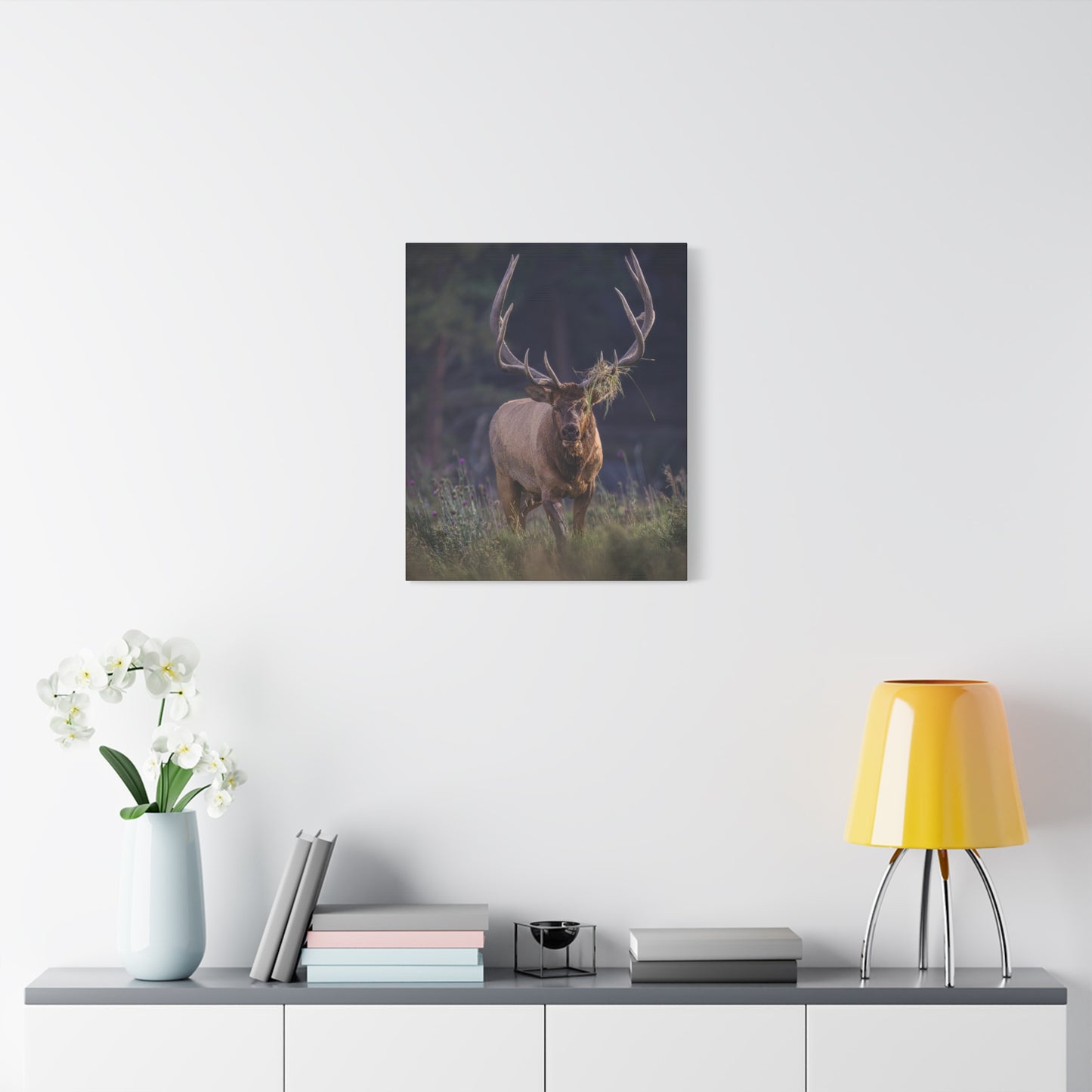 DECKED OUT BULL ELK STRETCHED CANVAS PRINT