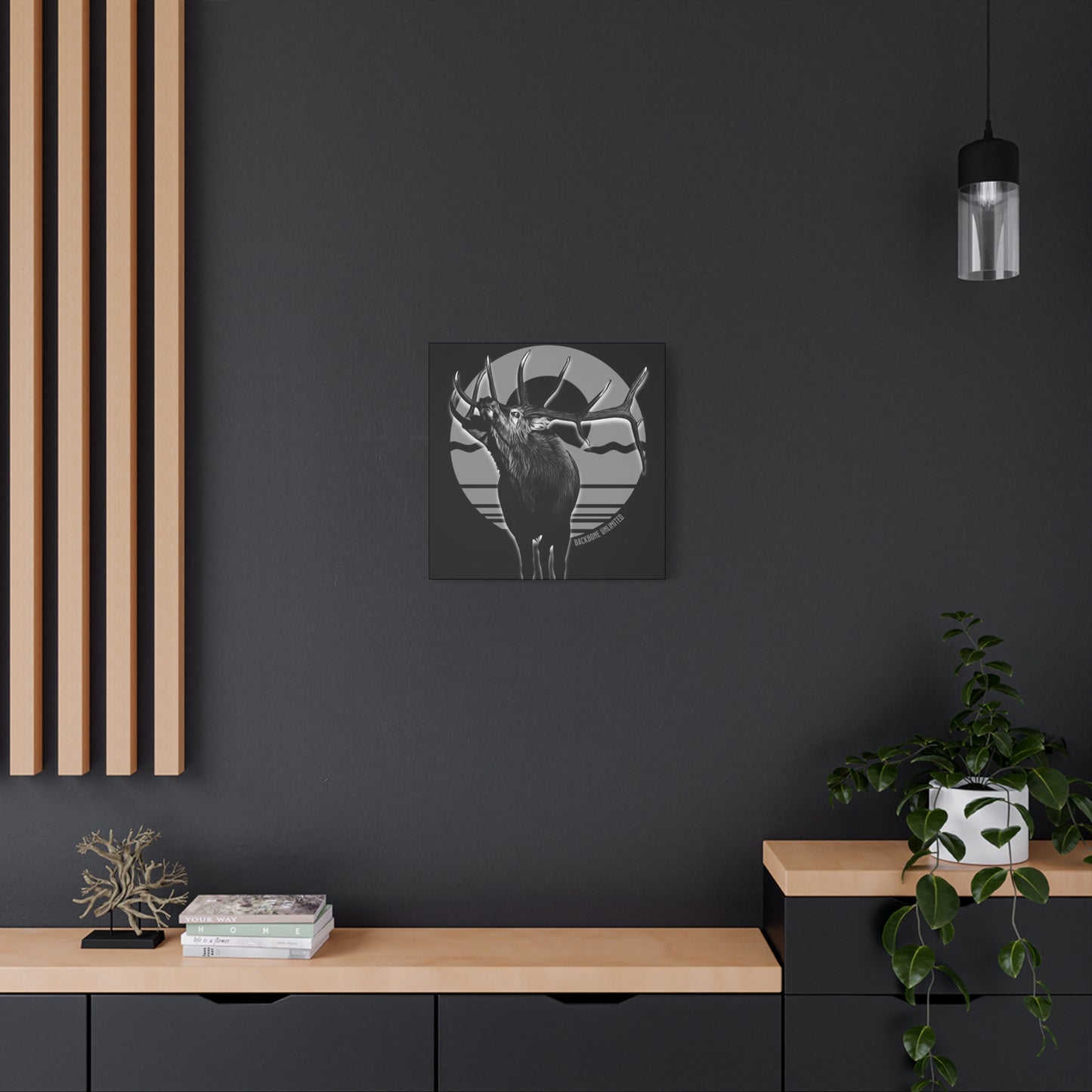 WILD SIDE BULL ELK STRETCHED CANVAS PRINT