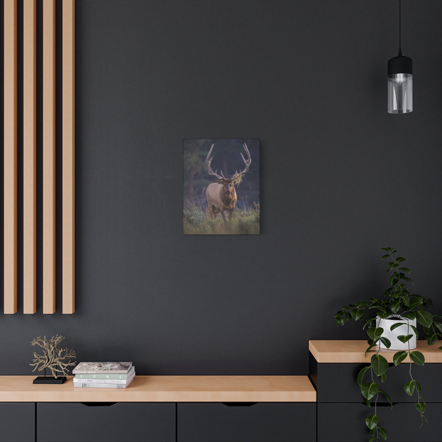 DECKED OUT BULL ELK STRETCHED CANVAS PRINT