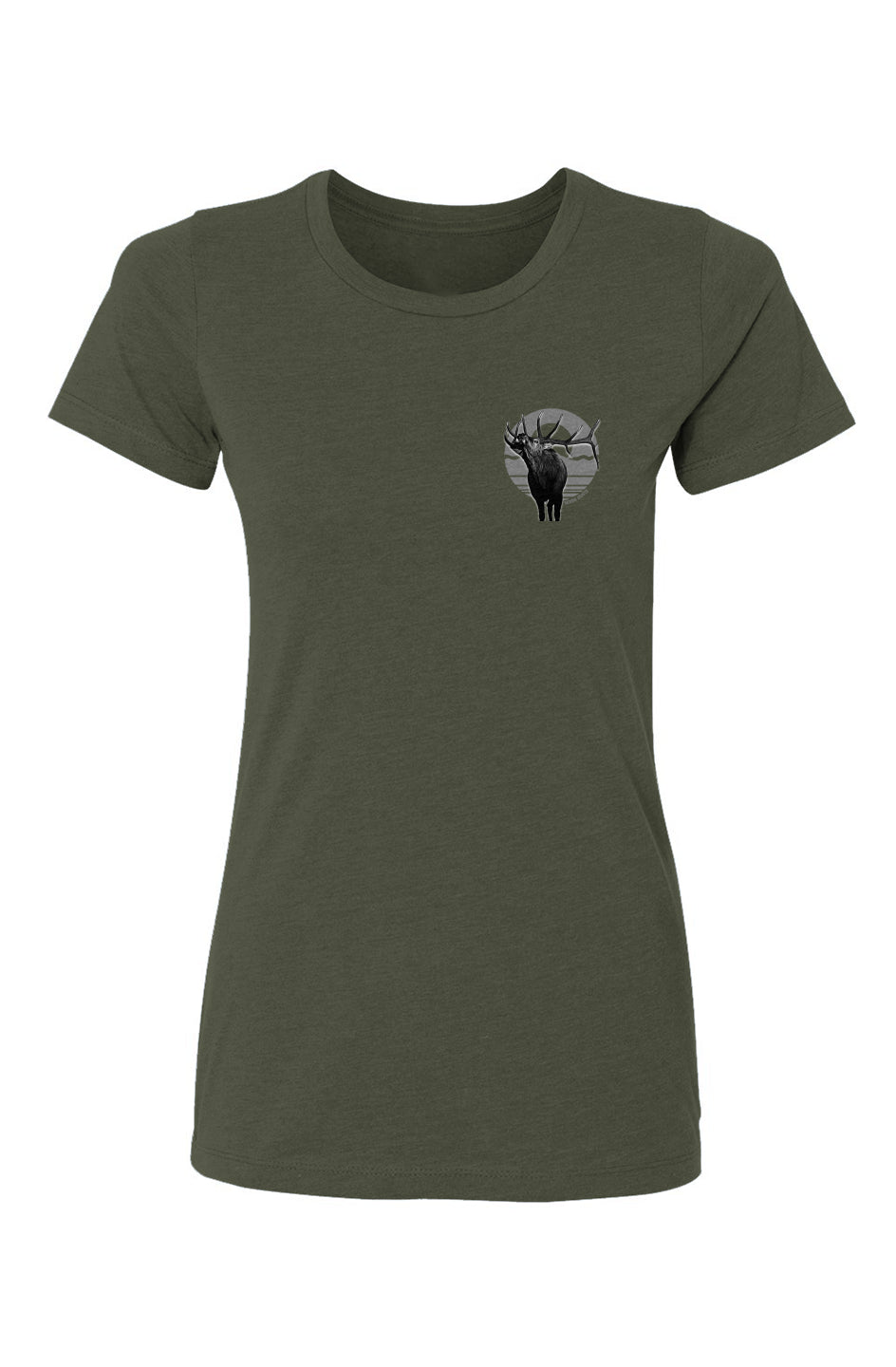 WILD SIDE BULL ELK LADIES CUT T-SHIRT