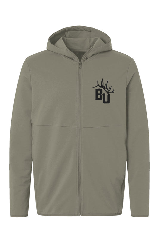 BU LOGO FULL ZIP HOODIE