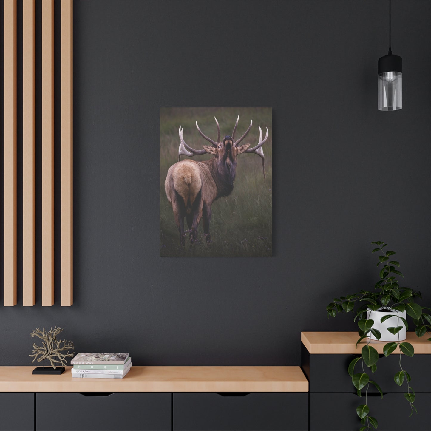 BEYOND BULL ELK STRETCHED CANVAS PRINT