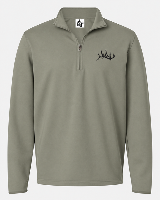 BACKBONE PERFORMANCE QUARTER ZIP OLIVE