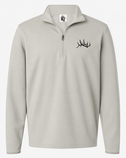 BACKBONE PERFORMANCE QUARTER ZIP SMOKE