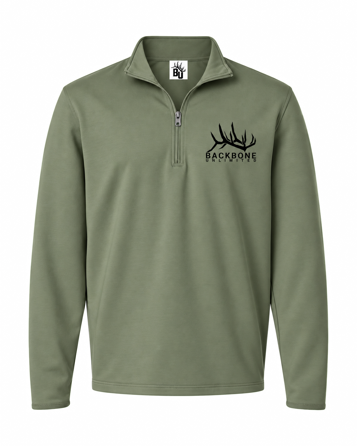 BACKBONE PERFORMANCE QUARTER ZIP - PINE