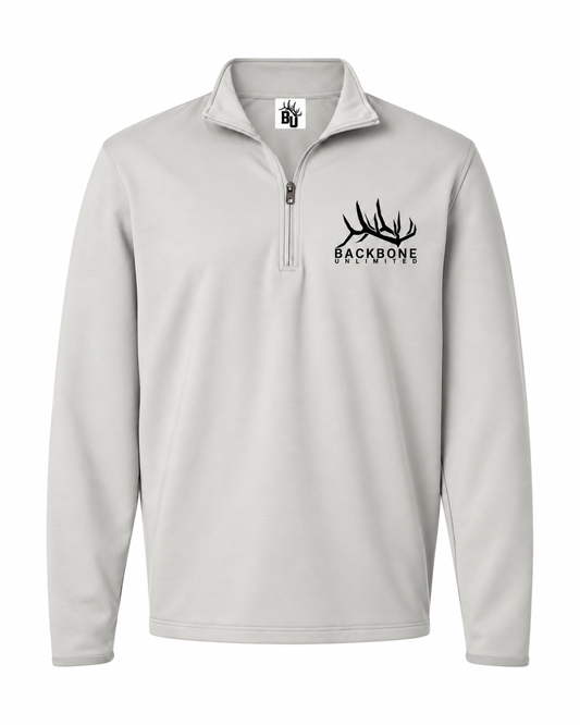 BACKBONE PERFORMANCE QUARTER ZIP - SMOKE